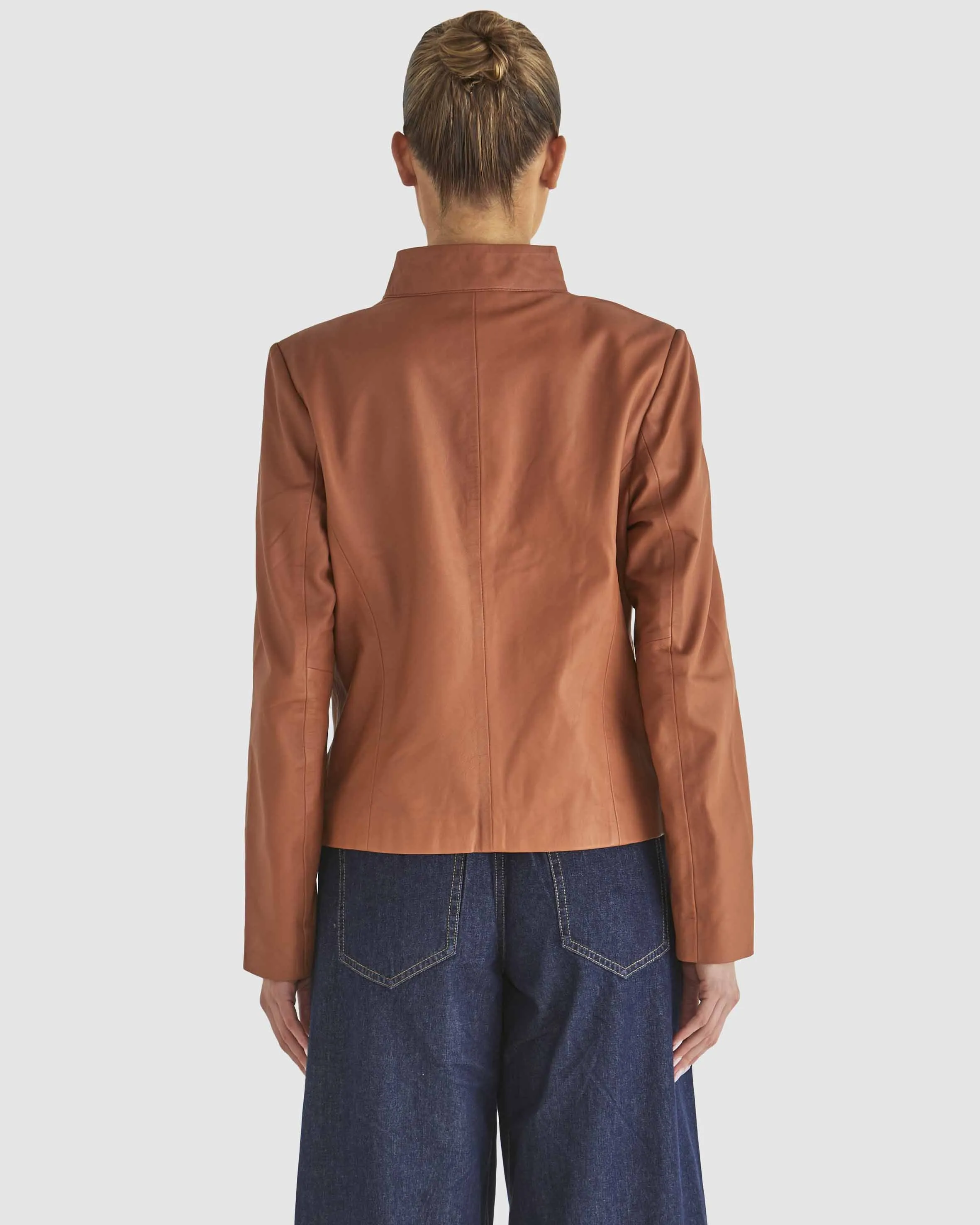 Fate & Becker Airborne Leather Jacket - Tan