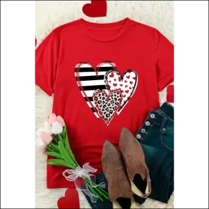 Fierce Red Leopard Heart Tee: Roar , Look Heart-stopping! ?️ Needful Things