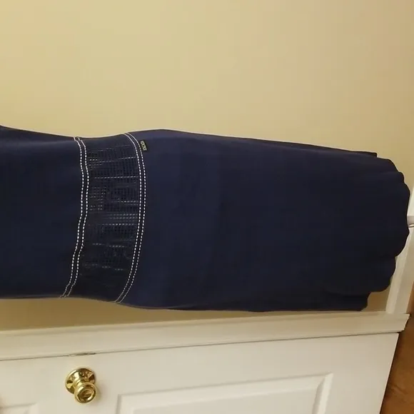 Fitted flattering navy ESCADA dress