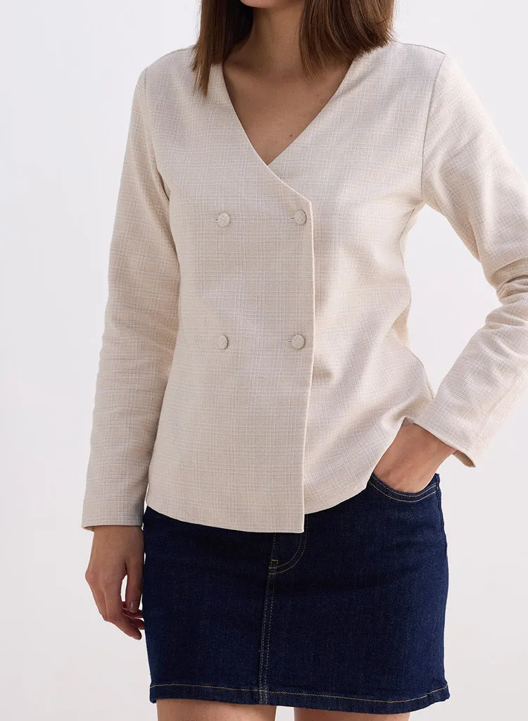 Fitted Tweed Jacket
