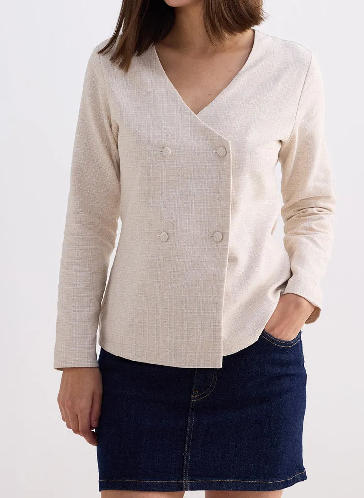 Fitted Tweed Jacket