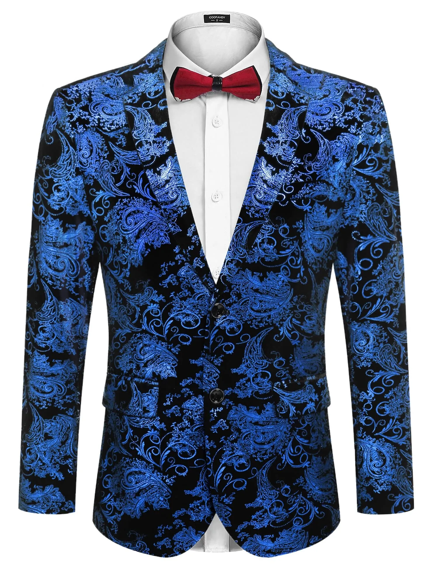 Floral Luxury Tuxedo Dinner Party Blazer (US Only)