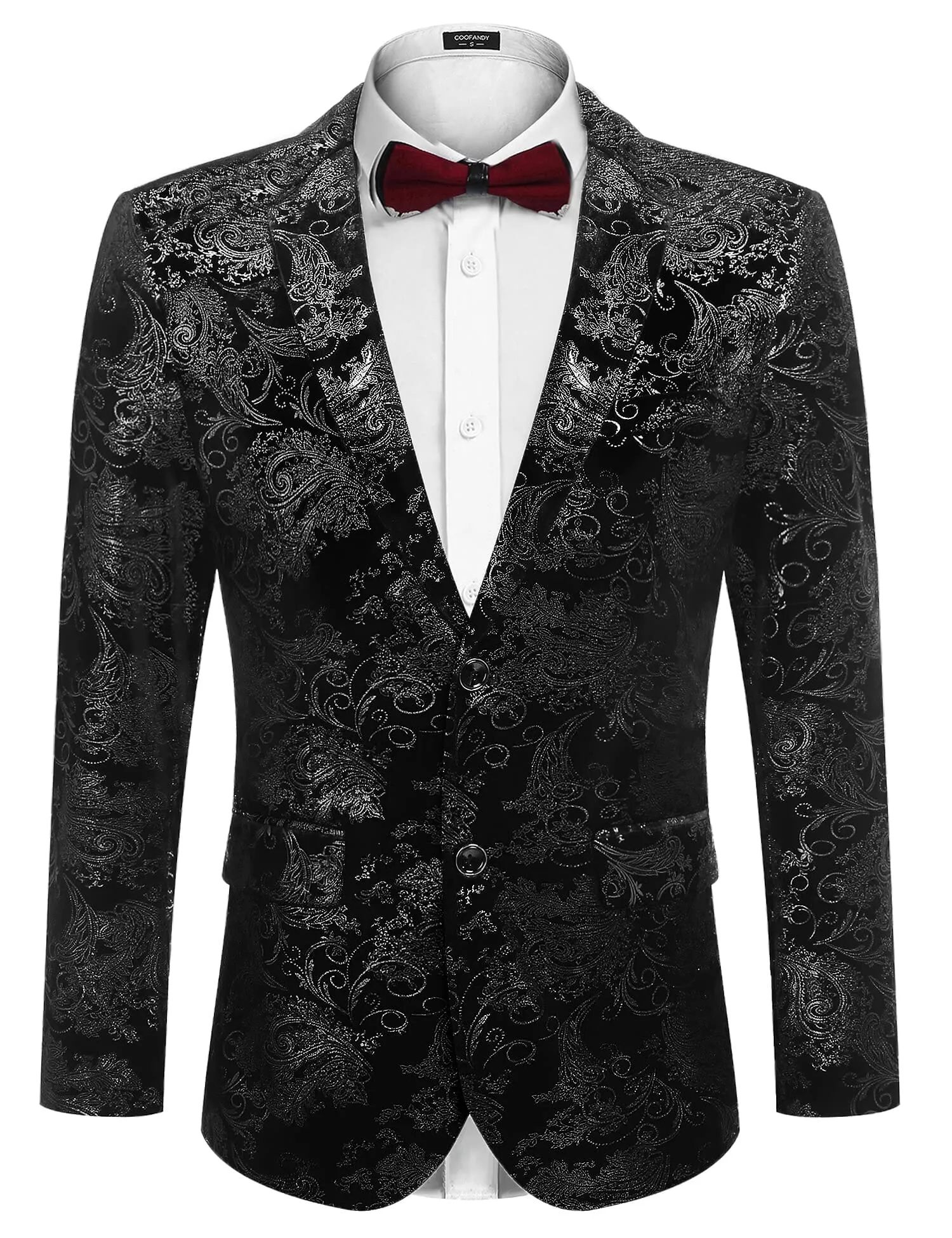 Floral Luxury Tuxedo Dinner Party Blazer (US Only)
