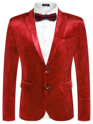 Floral Luxury Tuxedo Dinner Party Blazer (US Only)
