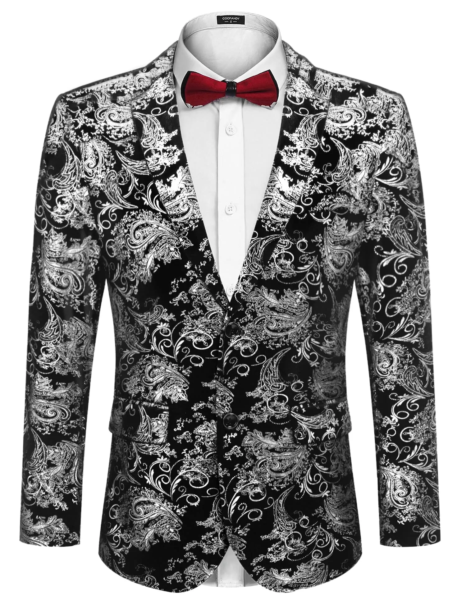 Floral Luxury Tuxedo Dinner Party Blazer (US Only)