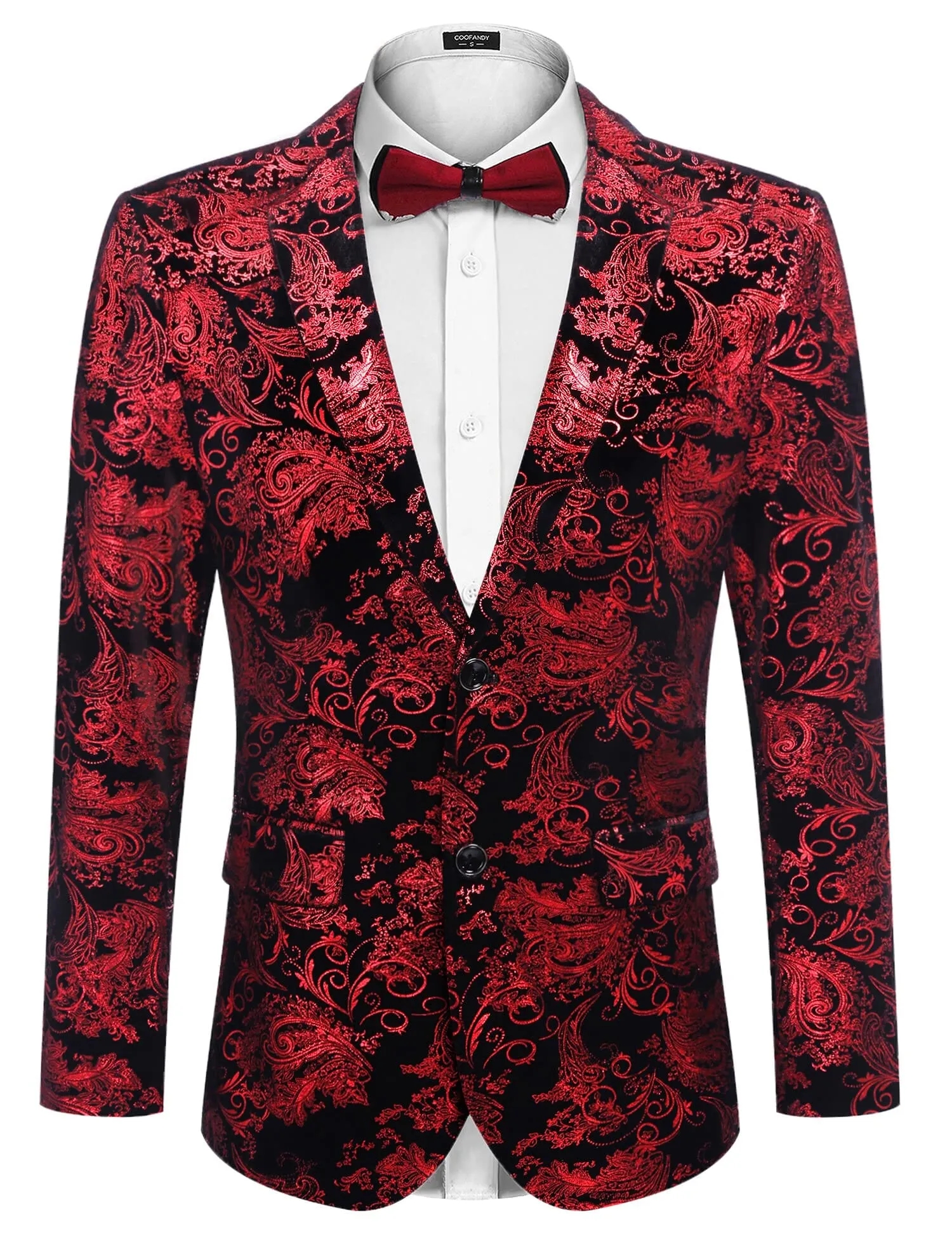 Floral Luxury Tuxedo Dinner Party Blazer (US Only)