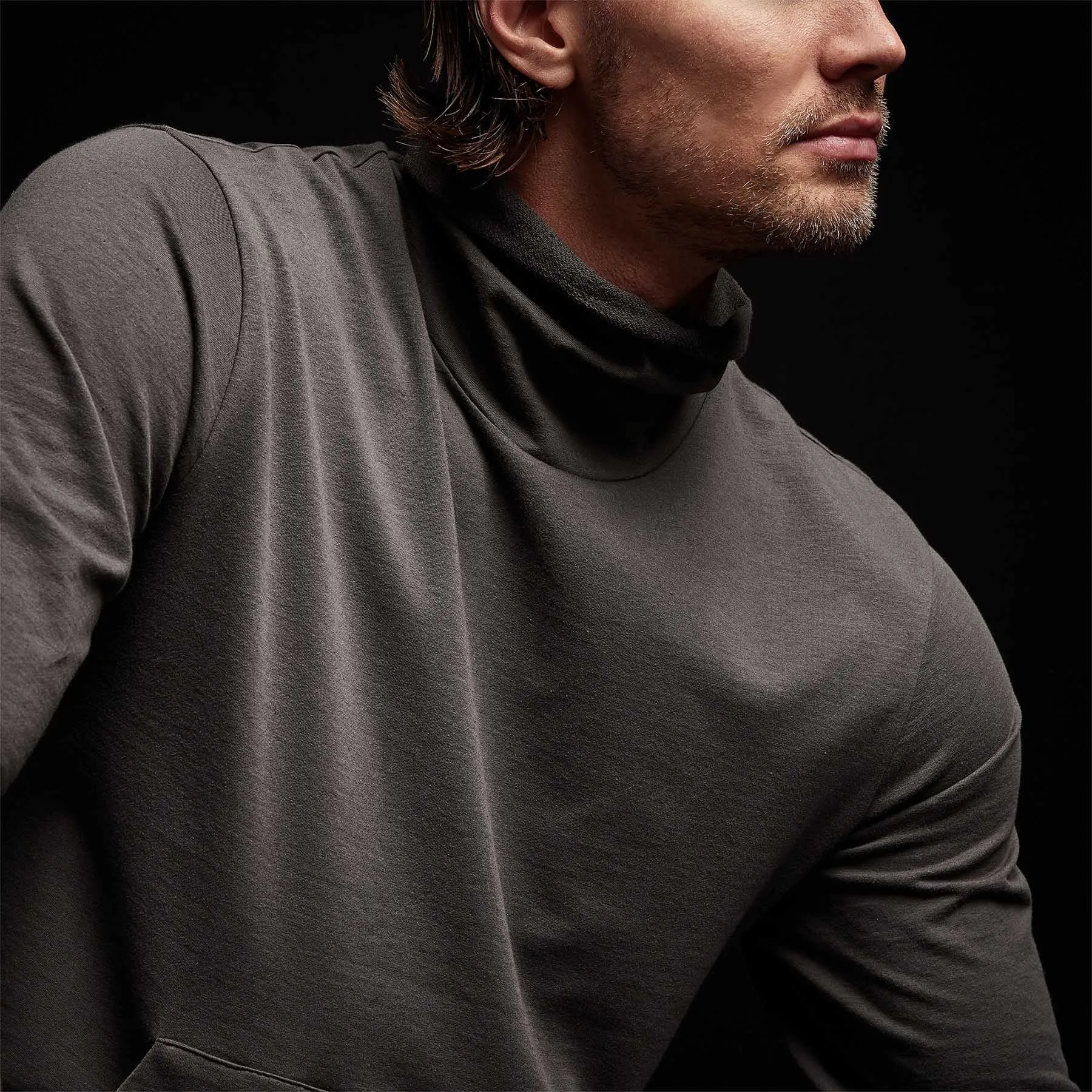 French Terry Funnel Neck - Fin