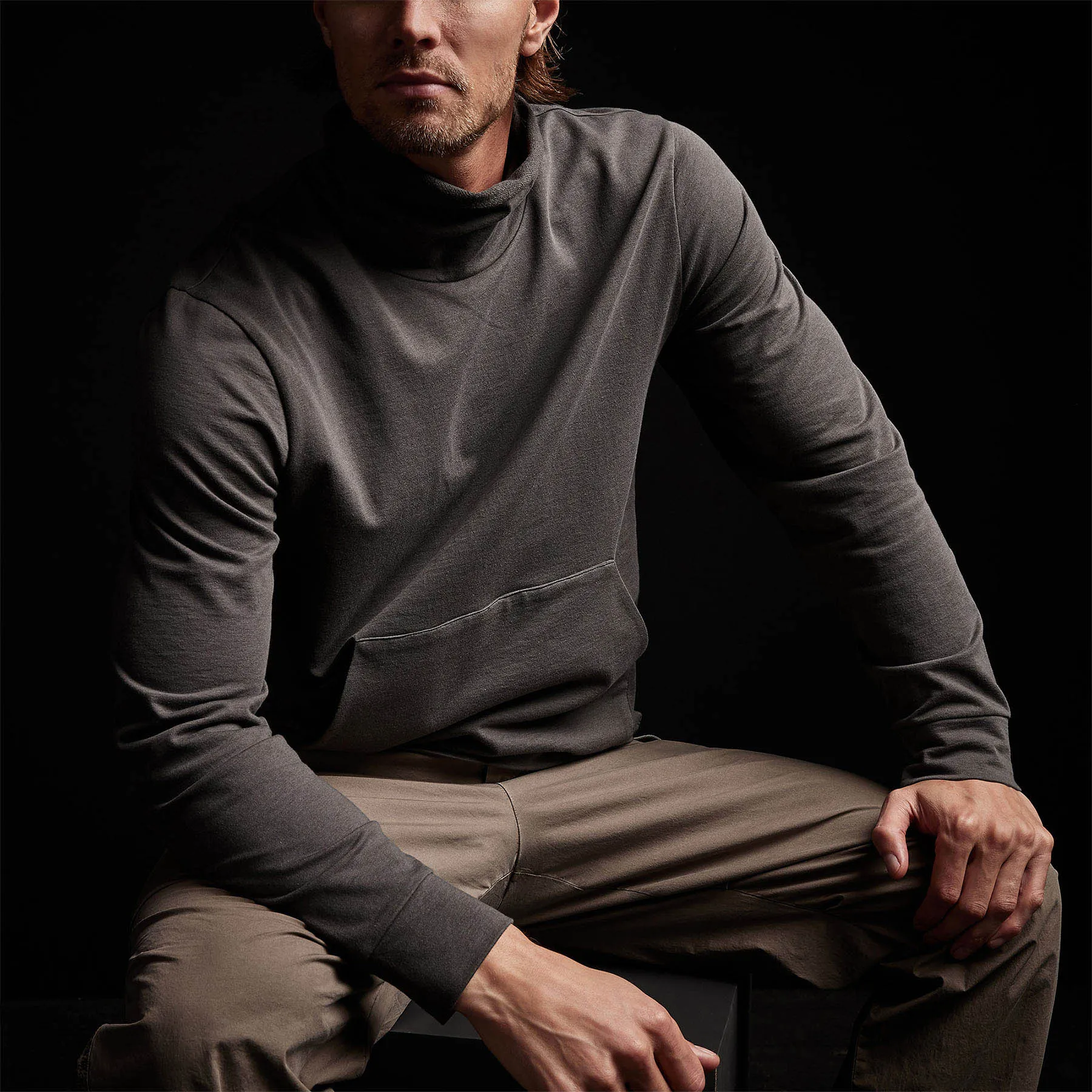 French Terry Funnel Neck - Fin