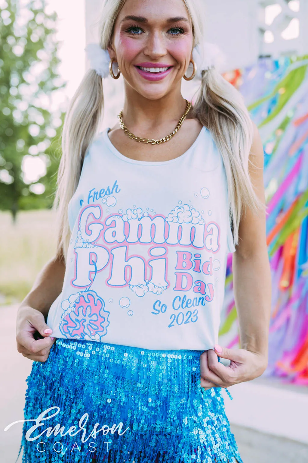 Gamma Phi So Fresh So Clean Bid Day Tank