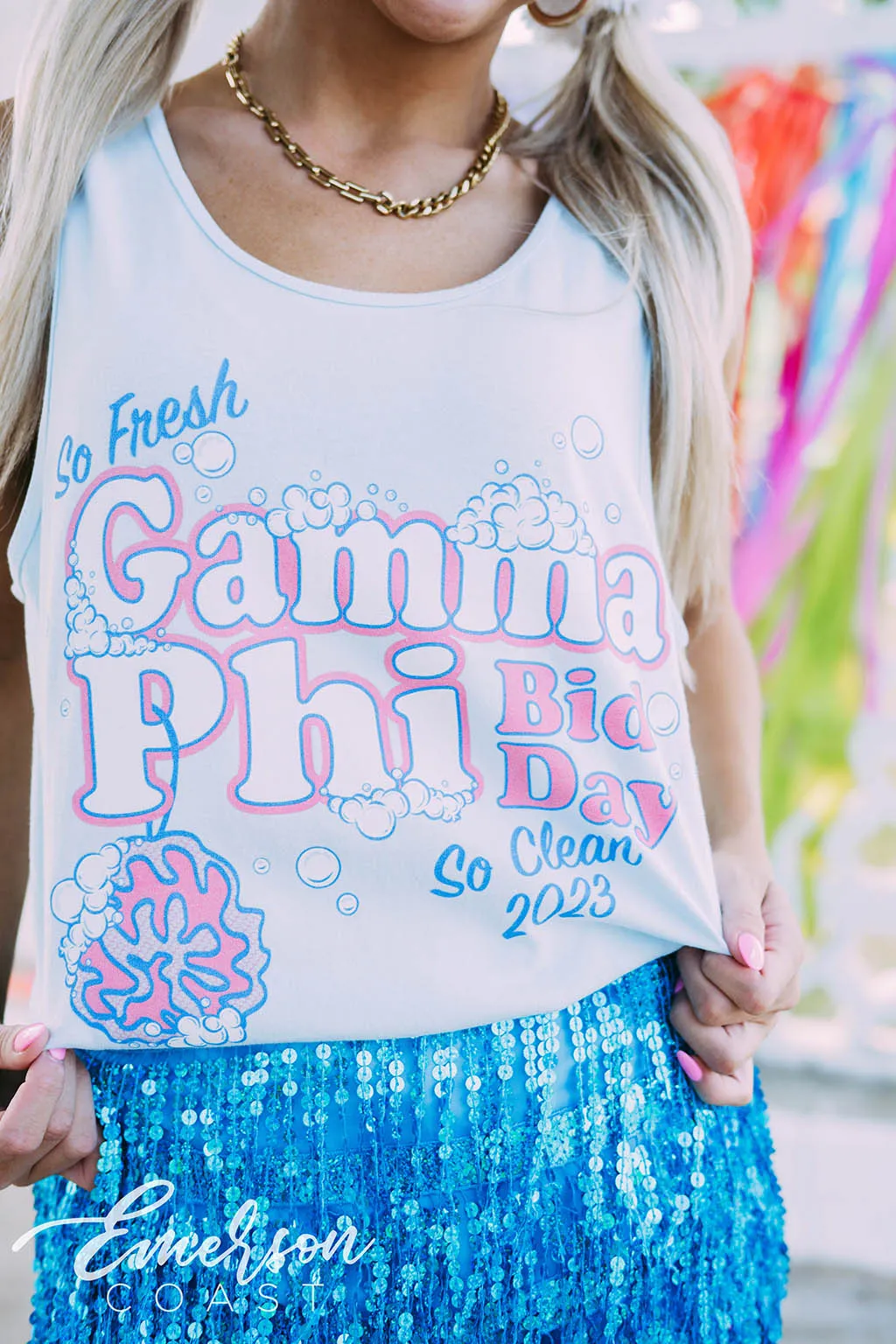 Gamma Phi So Fresh So Clean Bid Day Tank