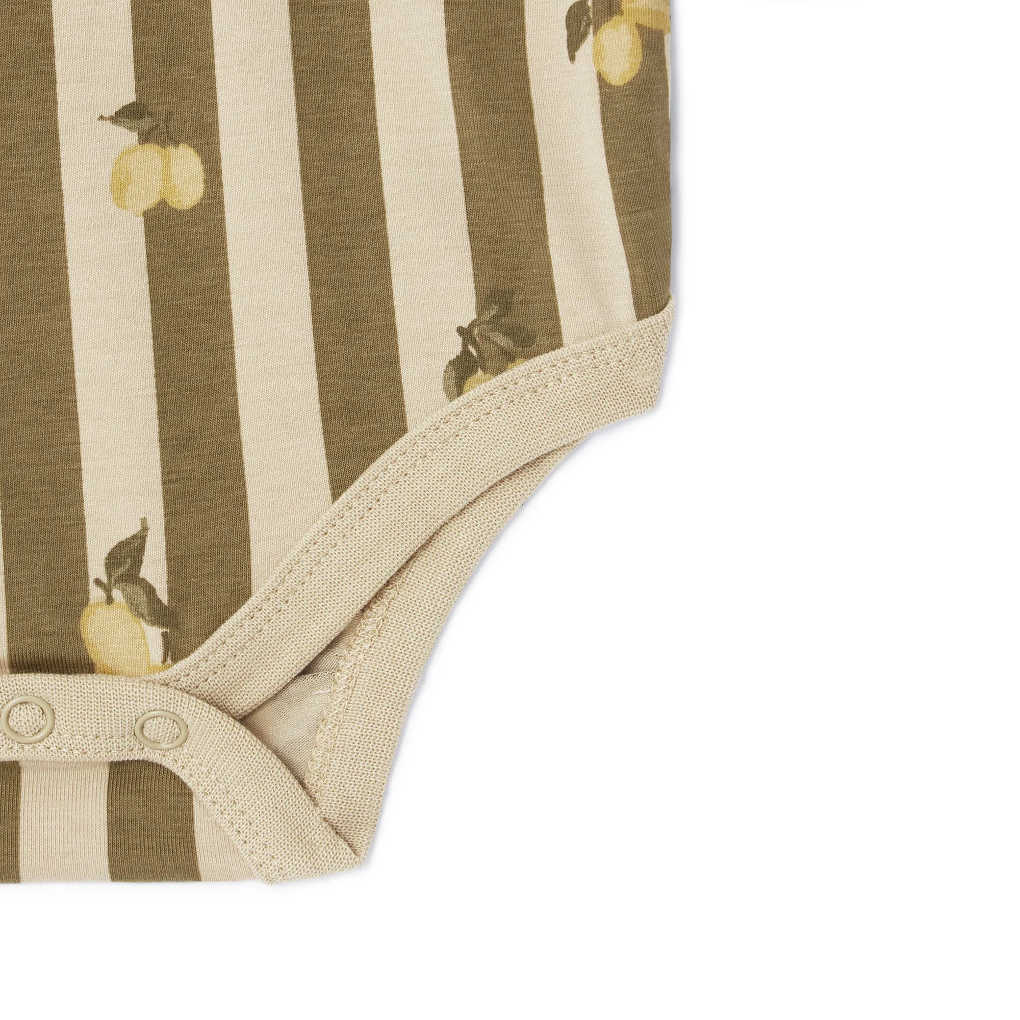 Garbo & Friends Stripe Prune Jersey LS Bodysuit