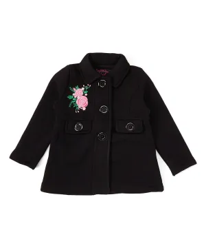 Girl Floral Embroidered Jacket