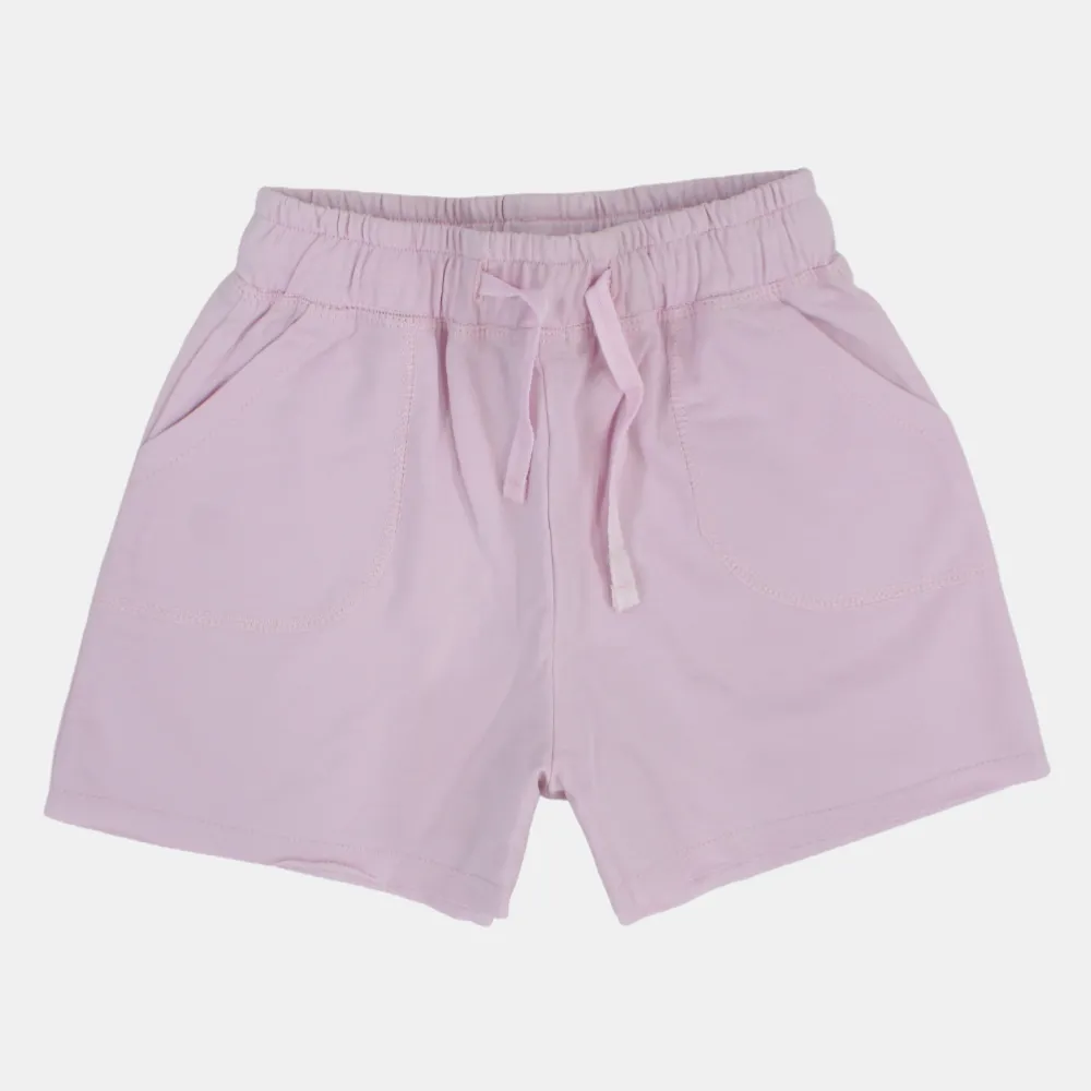 Girls Cotton Shorts - Soft Colors