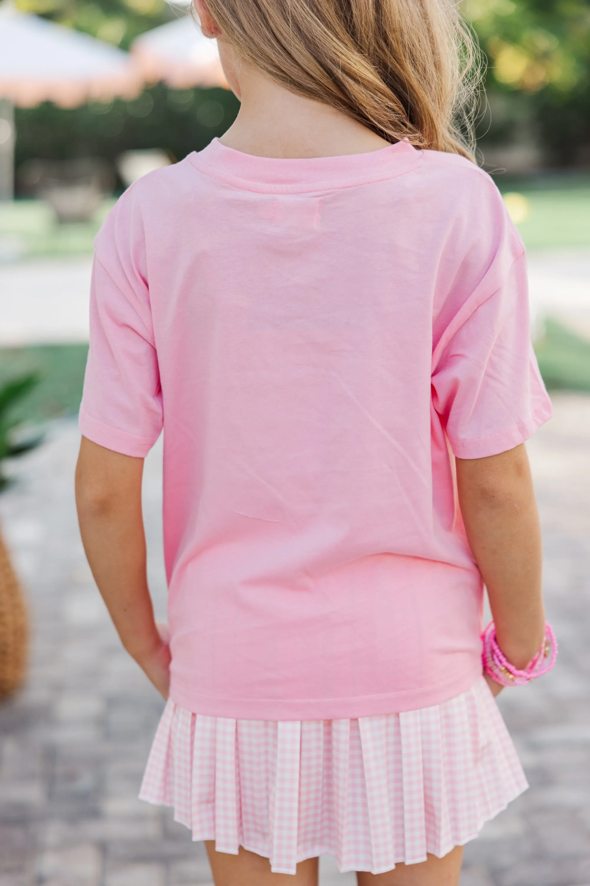 Girls: Springtime Daisies Blush Graphic Tee