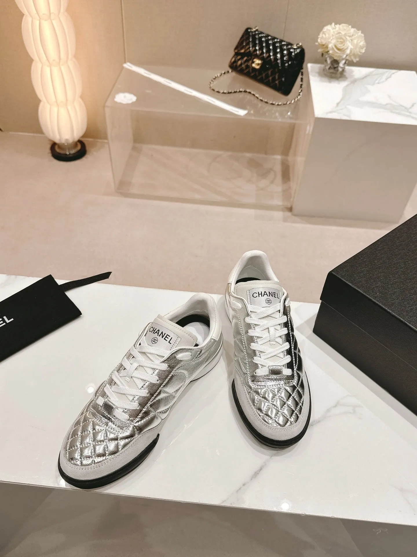 Gold and Silver Horn Baseball Shoes