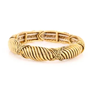 GOLD STRETCH BRACELETS #B6119_GLD (IB16)