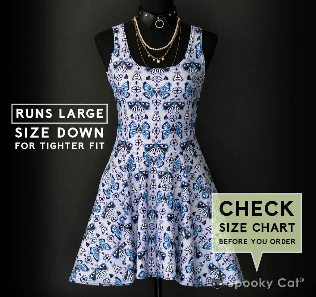 Goth Moth Skater Dress