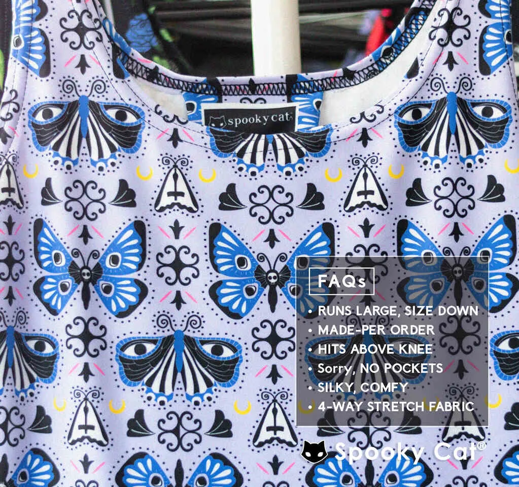 Goth Moth Skater Dress