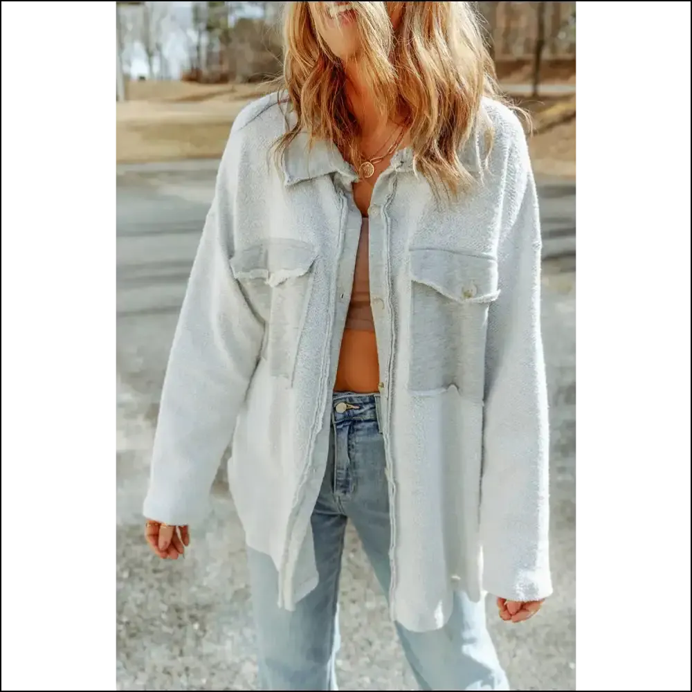 Grey Button-up Shacket: so Chic, It's  Steal from Needful Things 😈
