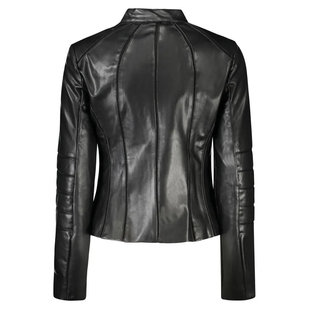 Guess Jeans Black Polyethylene Women Jacket