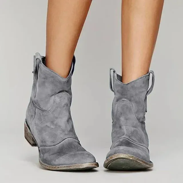 Hadley - Vintage Style Ankle Boots