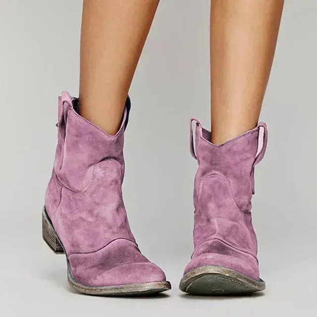 Hadley - Vintage Style Ankle Boots