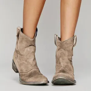Hadley - Vintage Style Ankle Boots