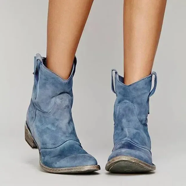 Hadley - Vintage Style Ankle Boots