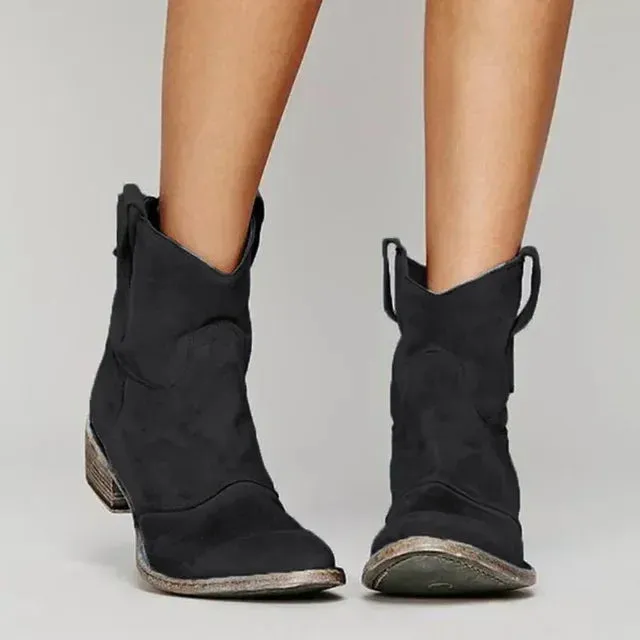 Hadley - Vintage Style Ankle Boots