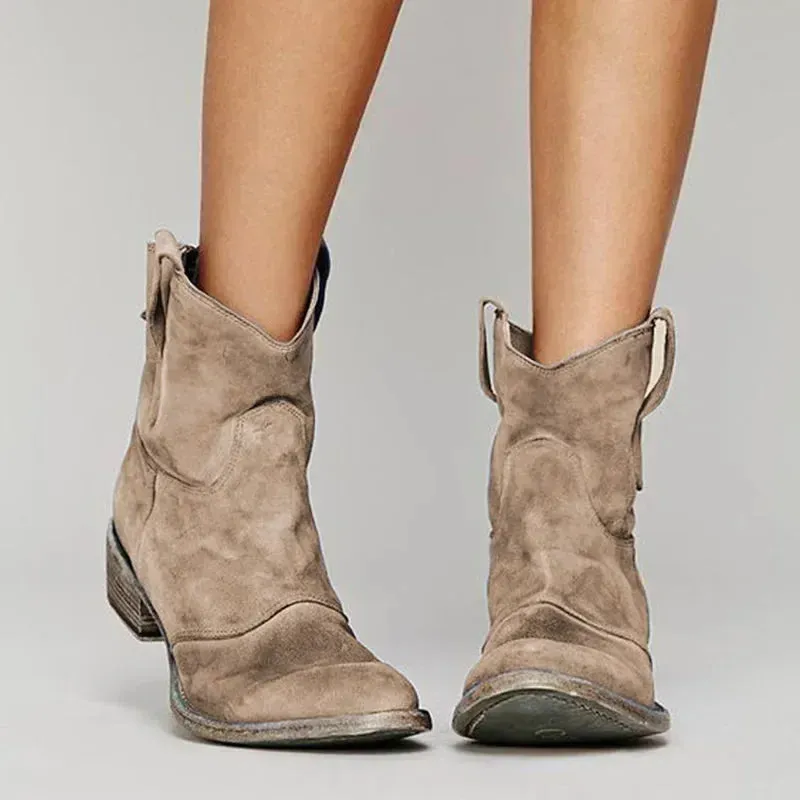 Hadley - Vintage Style Ankle Boots