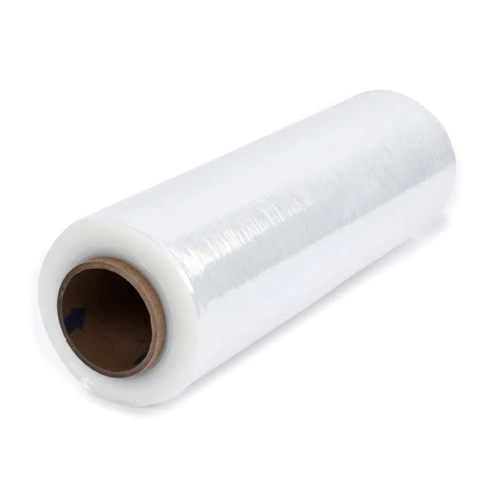 Hand Stretch Wrap - Standard Duty - 37 Gauge - 12" x 1476' - 4 Rolls / Case