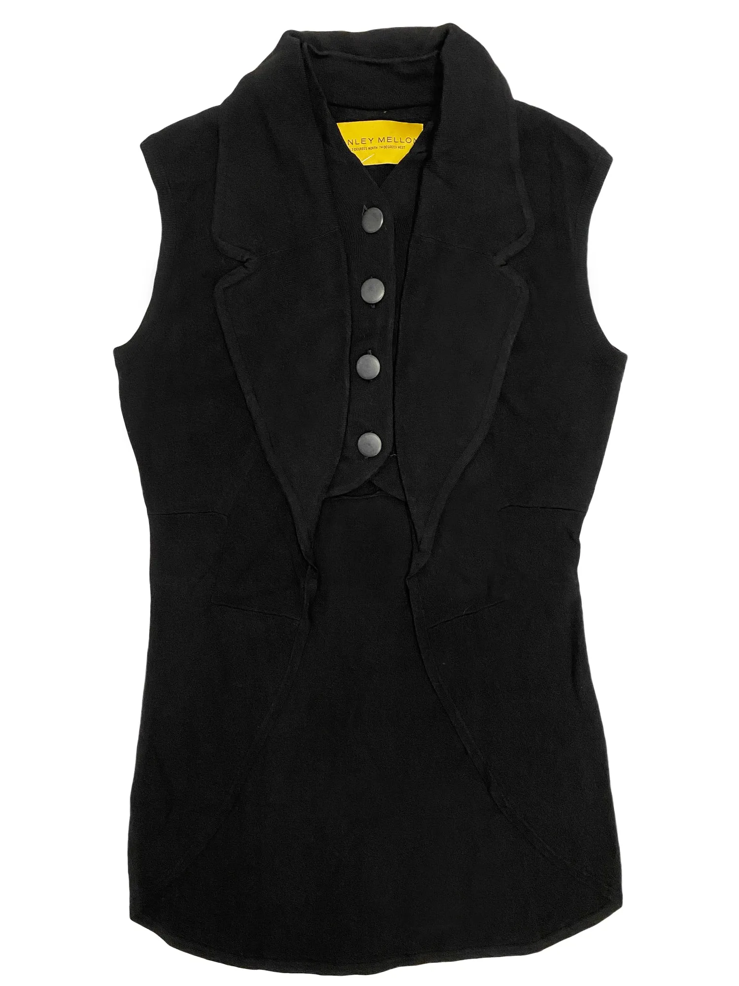 Hanley Mellon Women's Sleeveless Vest Large Black