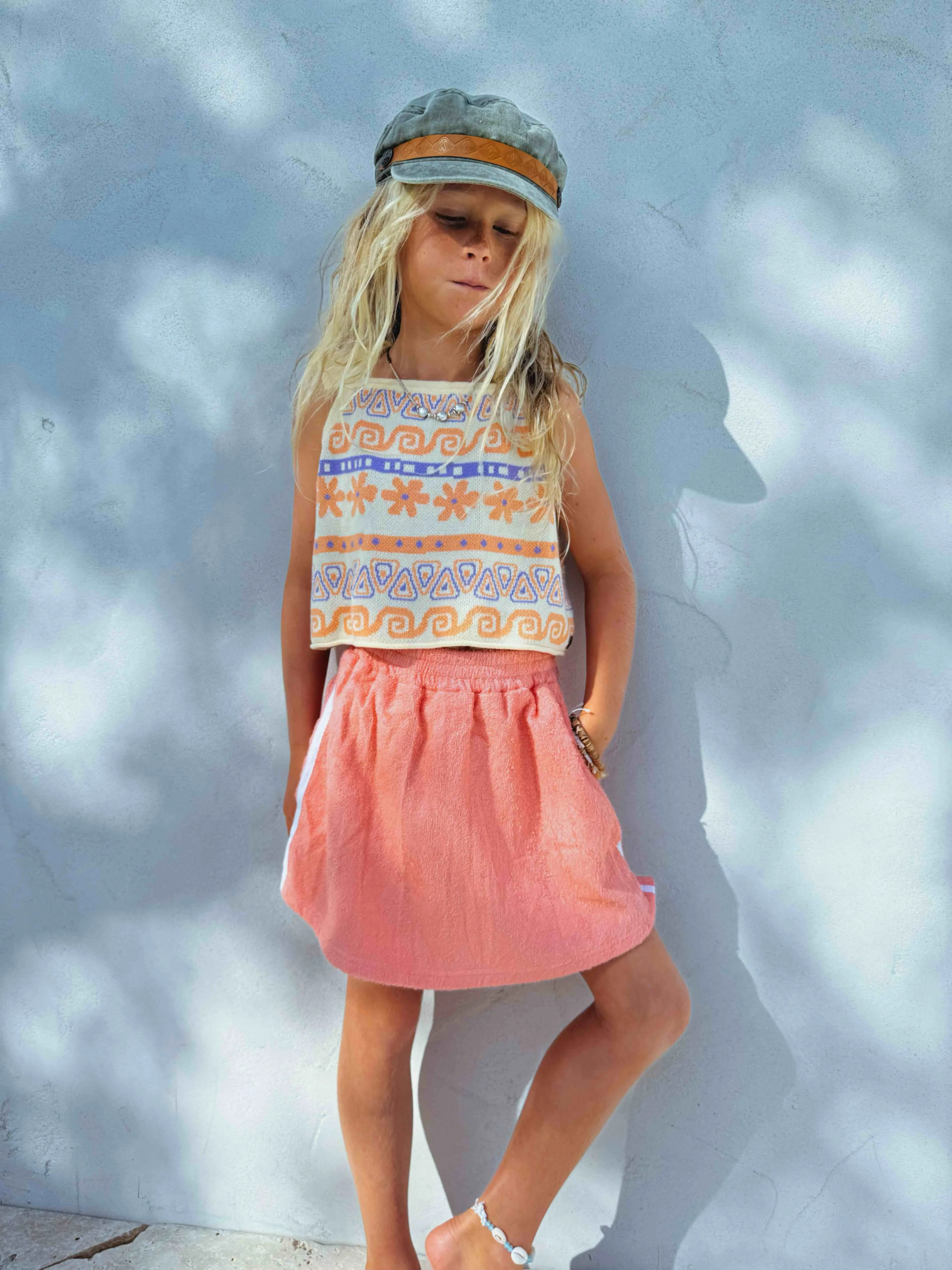 Hawaii Dayz knit summer tye crop - Retro Summer - Girls
