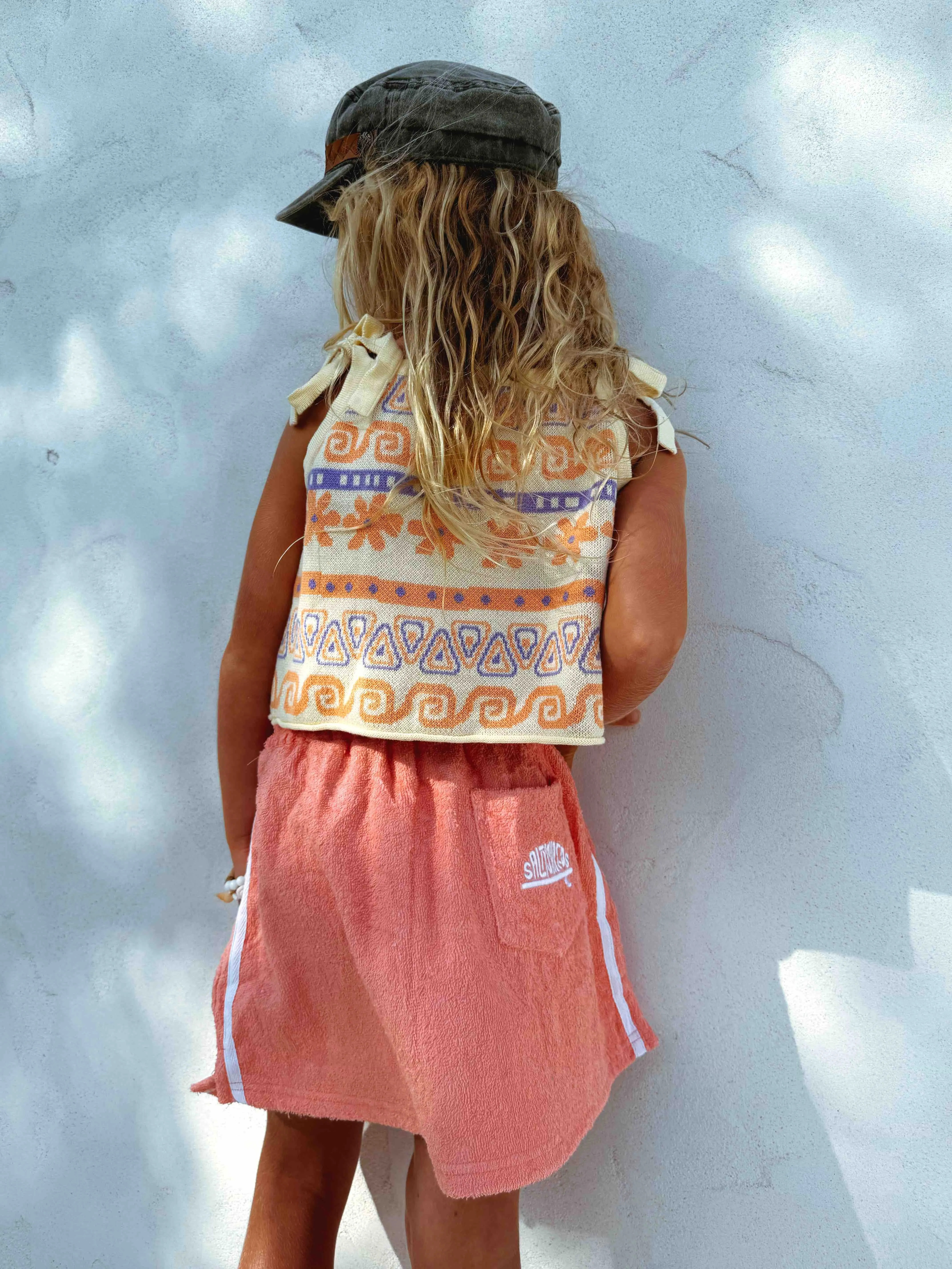 Hawaii Dayz knit summer tye crop - Retro Summer - Girls