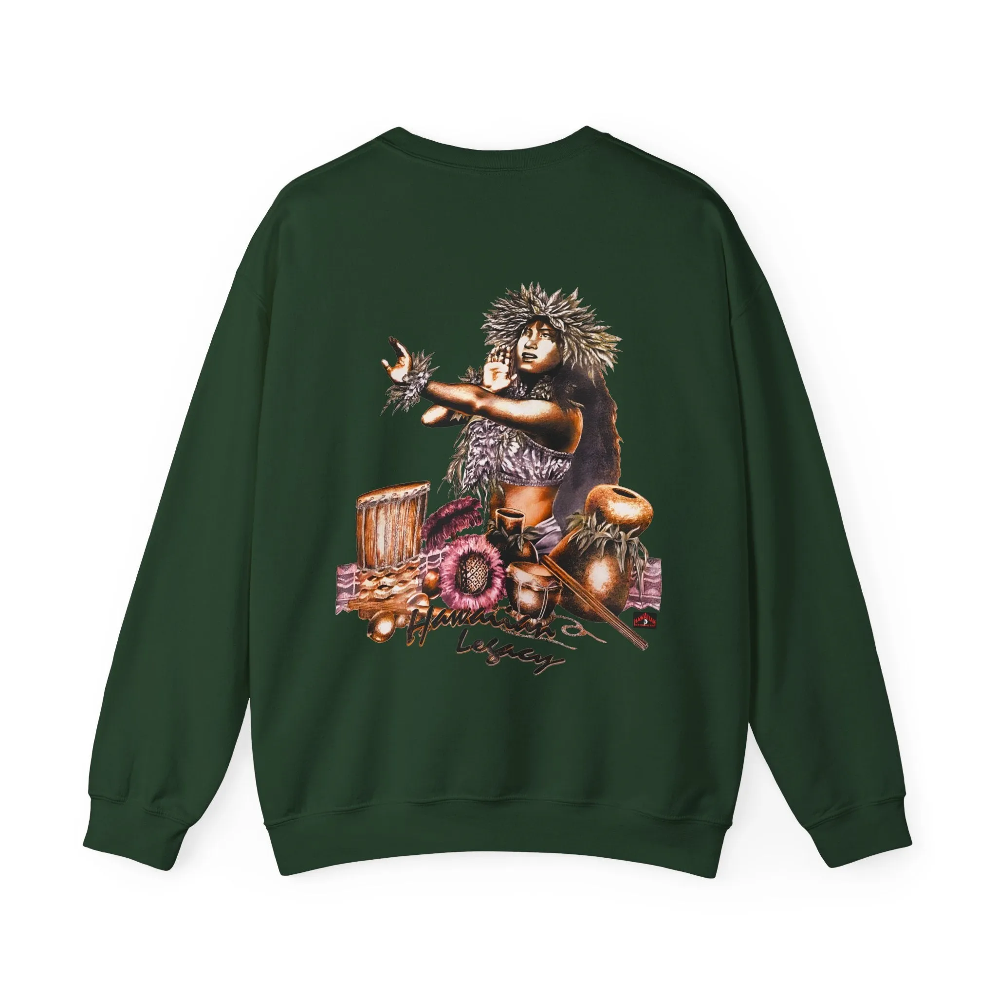 Hawaiian Strength Hawaiian Legacy Vintage Design 90s New Print Unisex Heavy Blend™ Crewneck Sweatshirt