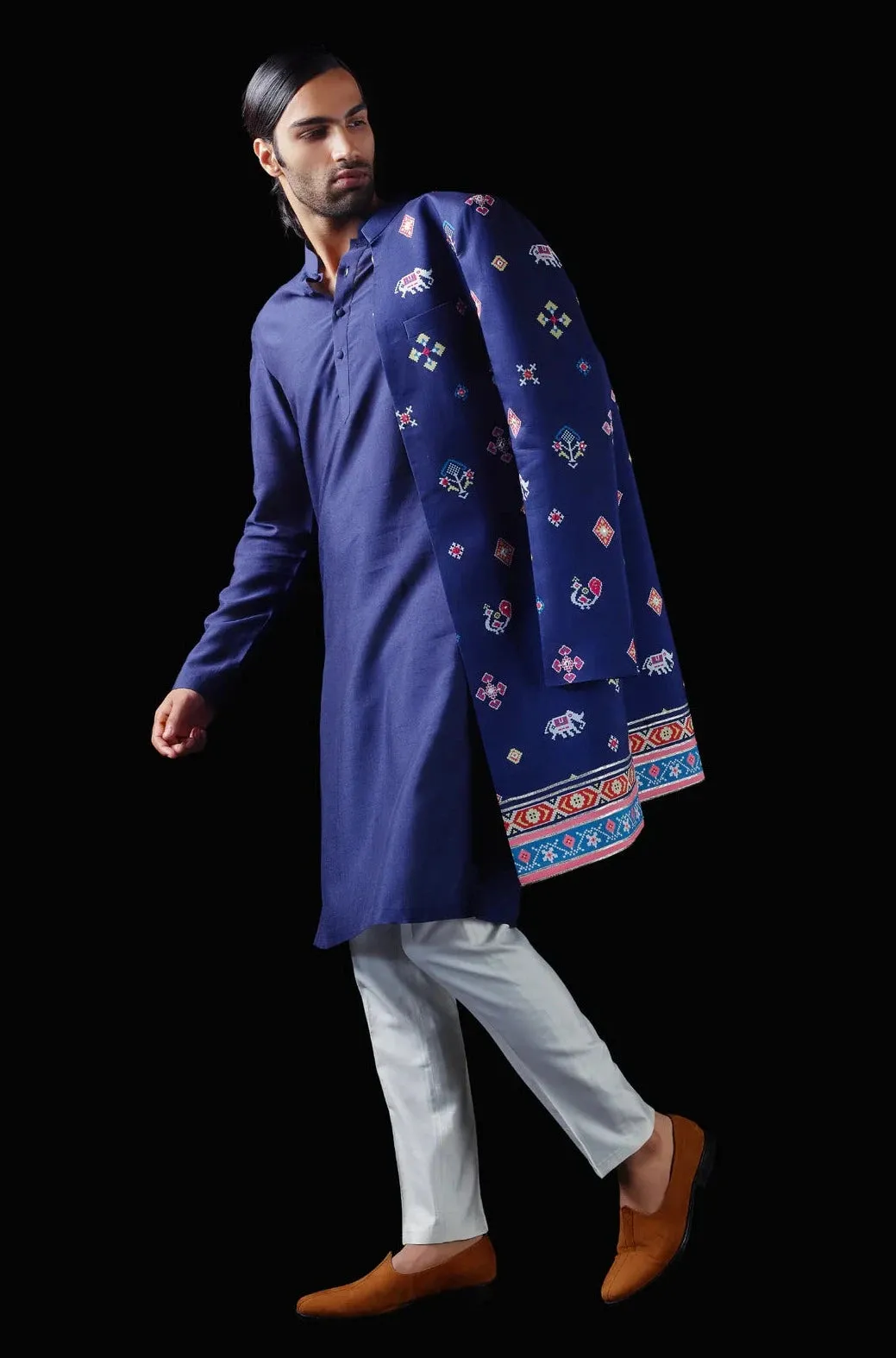Hayaat Indo Western Jacket with Kurta & Pant