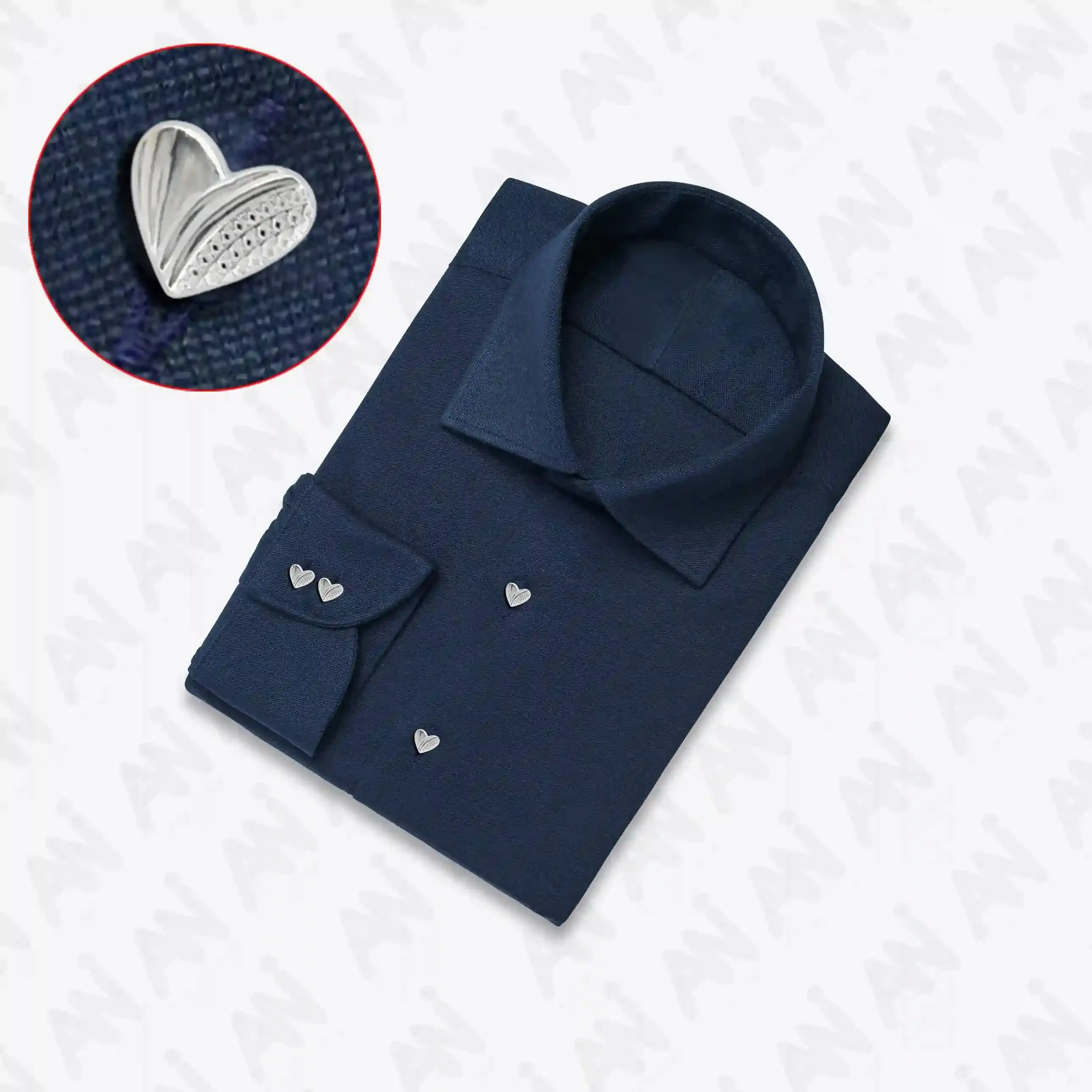 Heart Shape Metal Shirt Buttons