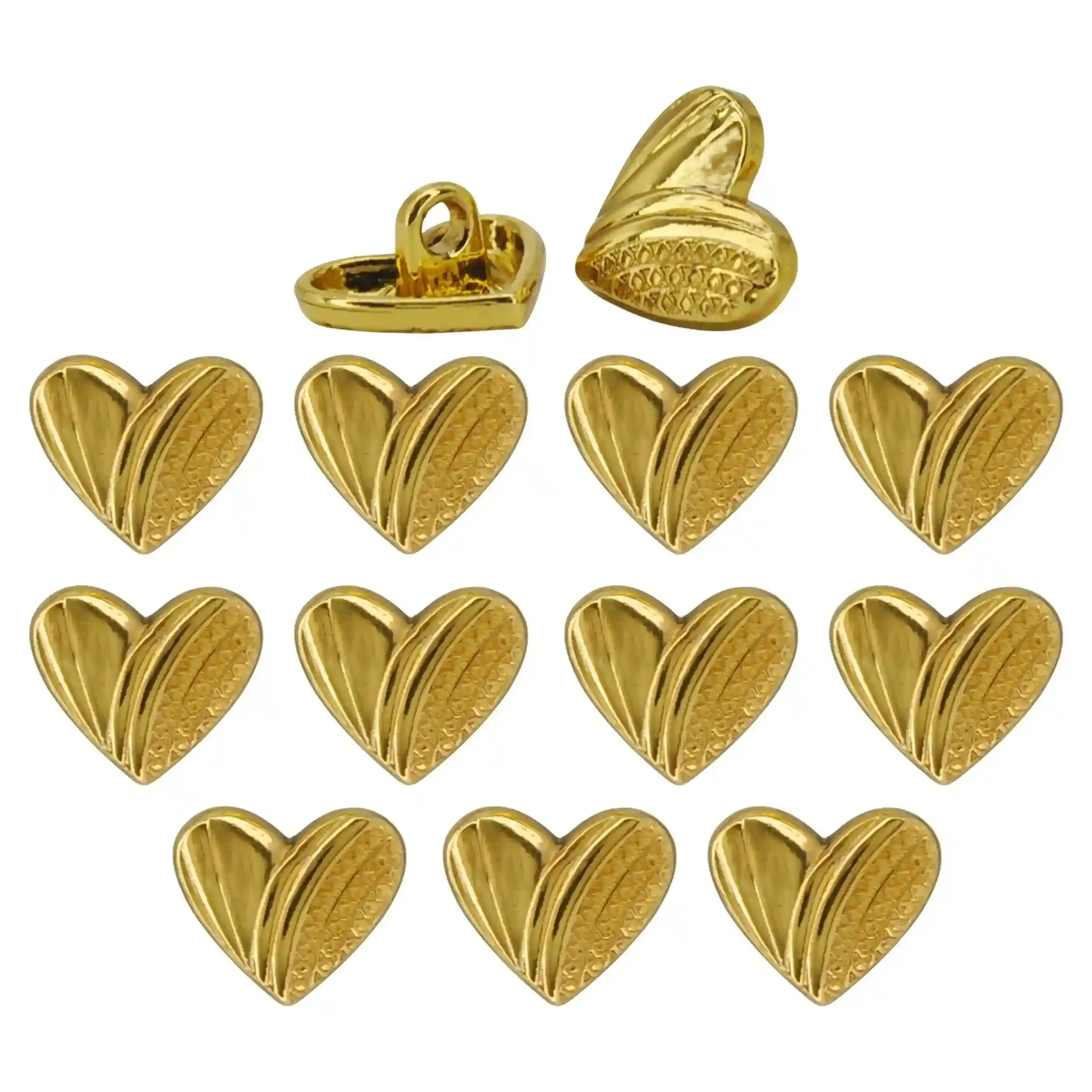 Heart Shape Metal Shirt Buttons