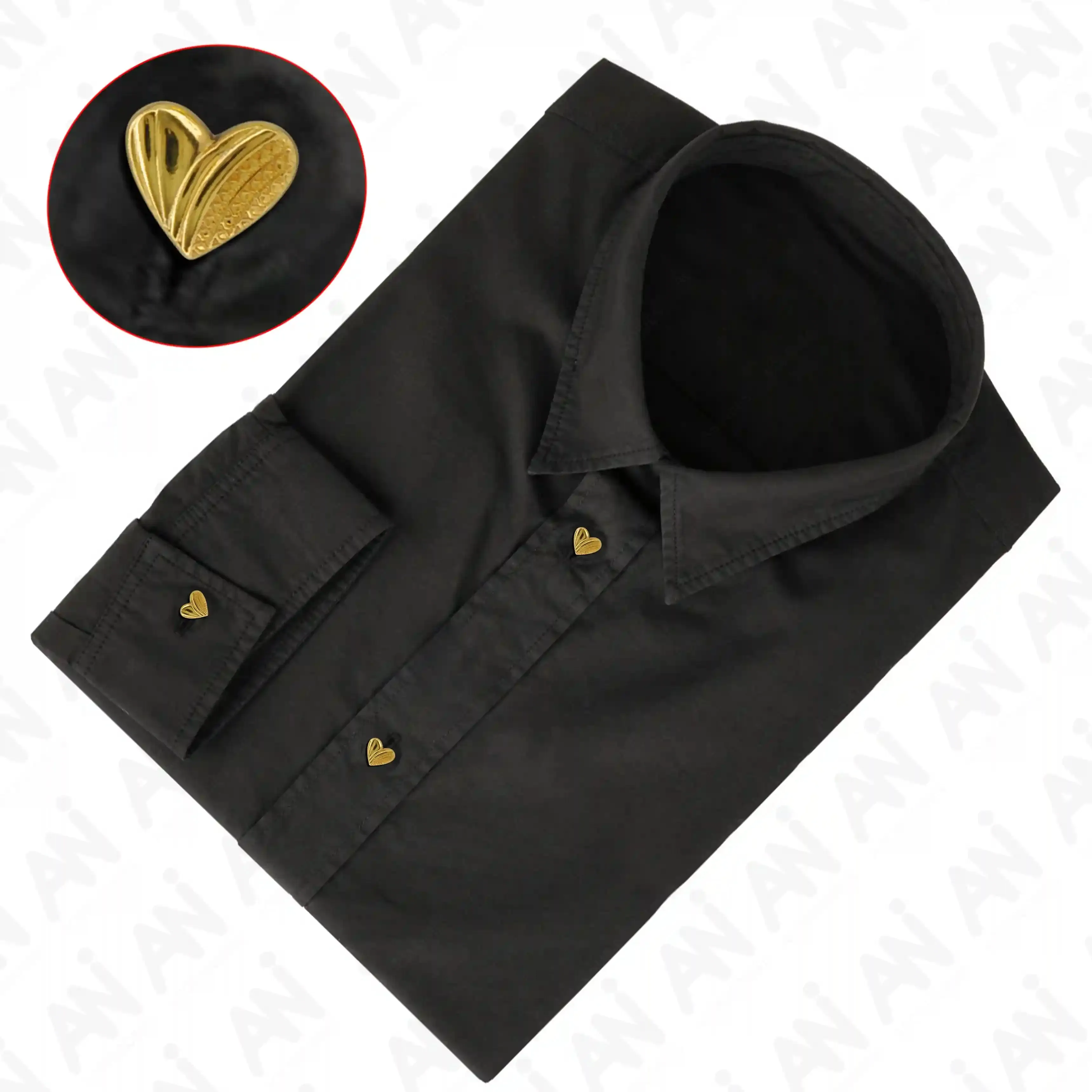 Heart Shape Metal Shirt Buttons