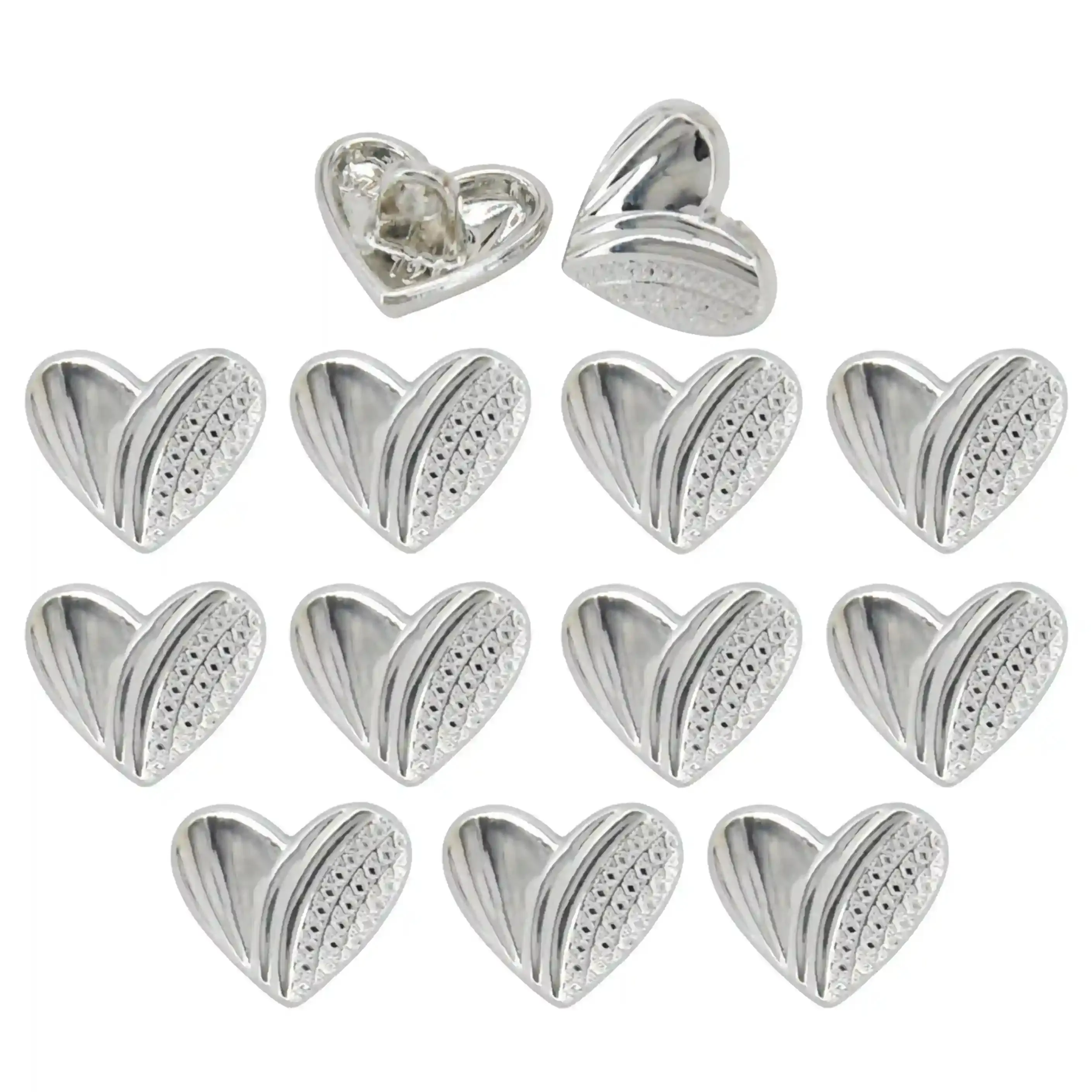 Heart Shape Metal Shirt Buttons