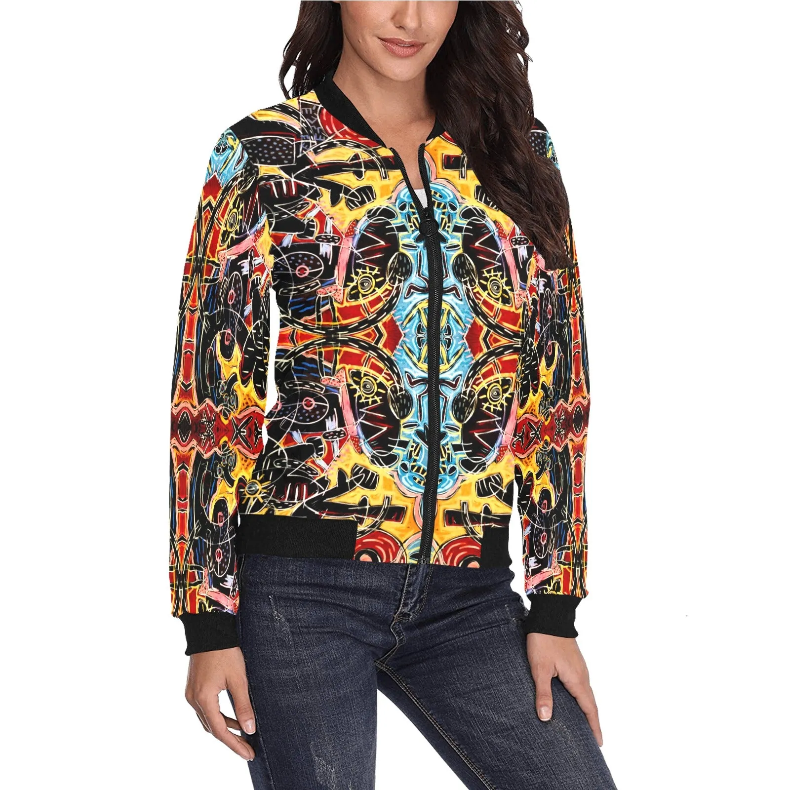 Indian Miniature Women's Bomber Jacket