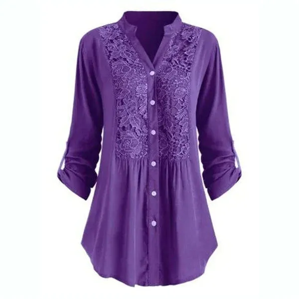 Isabeau | Long Blouse with Puff Sleeves for Women