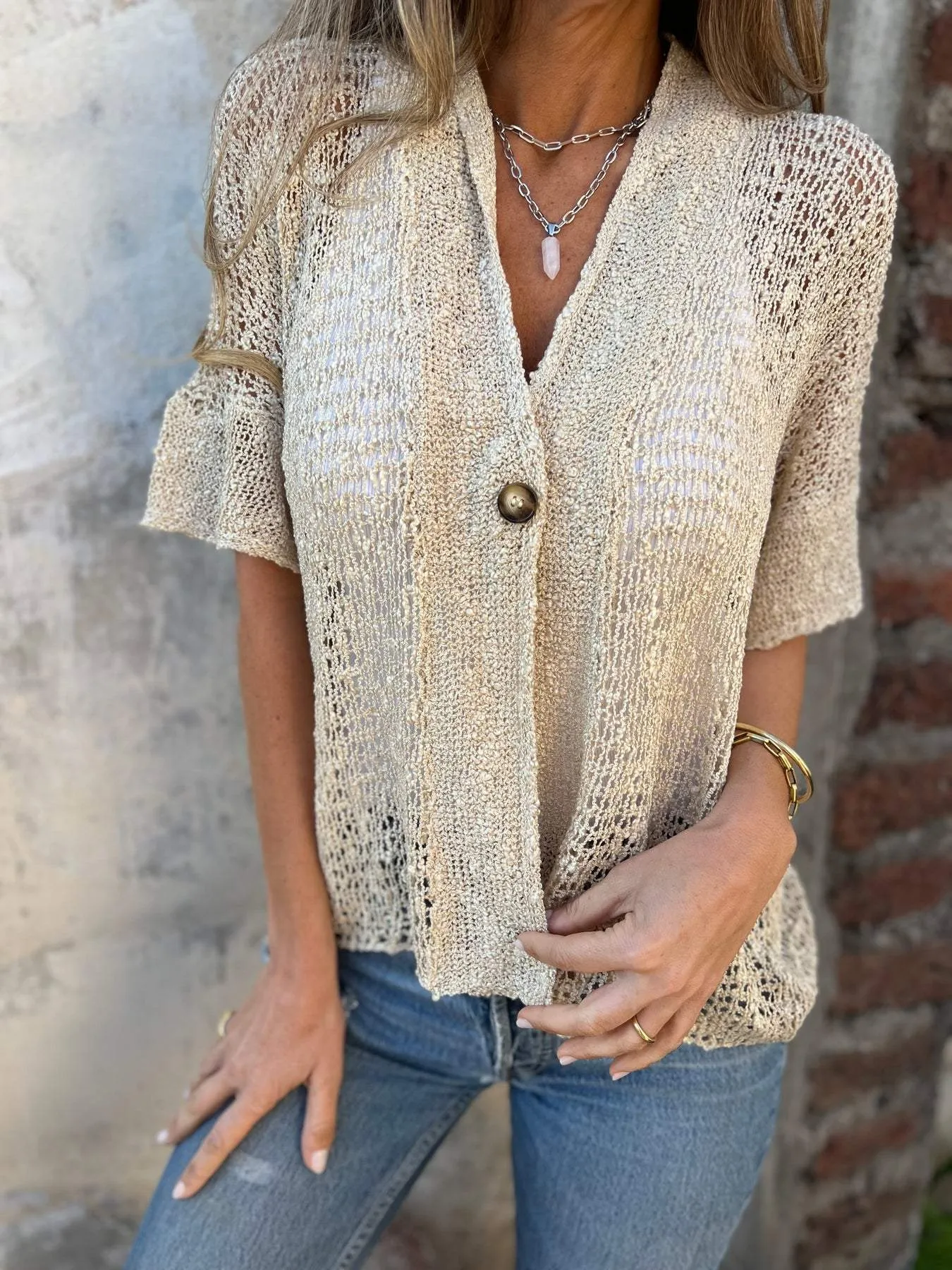 Ivone™ | Elegant Textured Top
