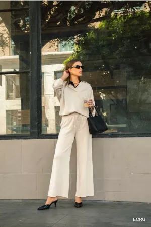 Ivory Super Soft Knit Set