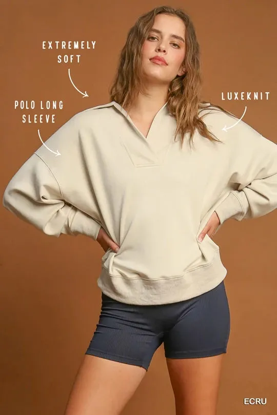 Ivory Super Soft Knit Set