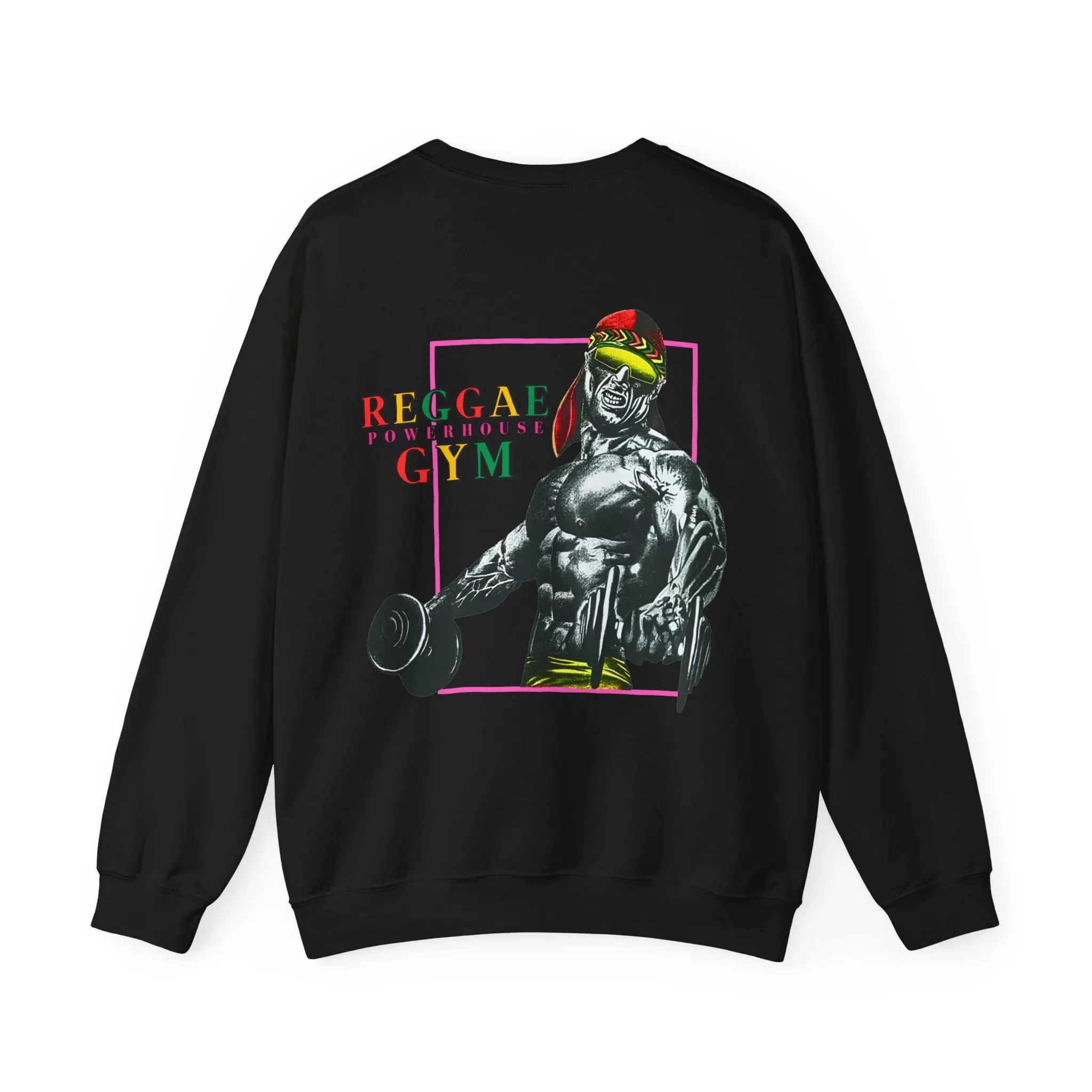 Jawaiian Strength Reggae Powerhouse Gym Vintage Design 90s New Print Unisex Heavy Blend™ Crewneck Sweatshirt