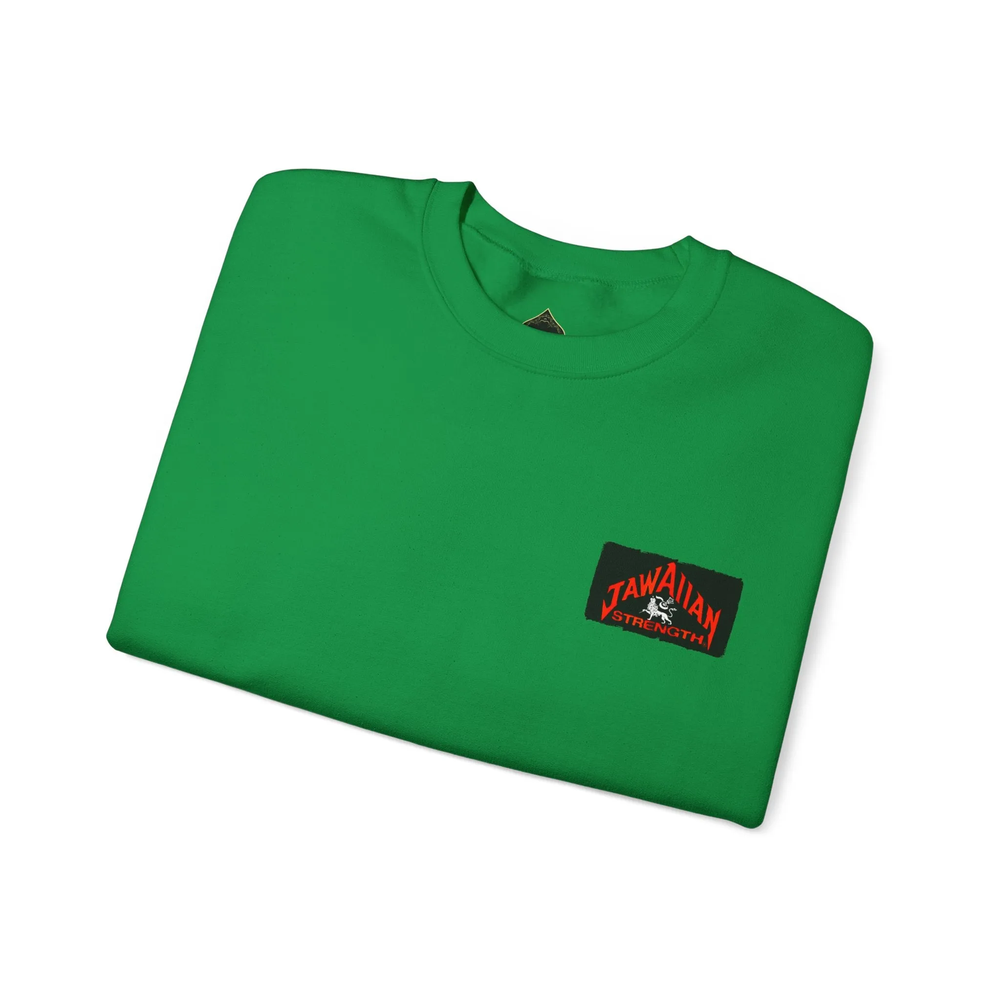 Jawaiian Strength Reggae Powerhouse Gym Vintage Design 90s New Print Unisex Heavy Blend™ Crewneck Sweatshirt