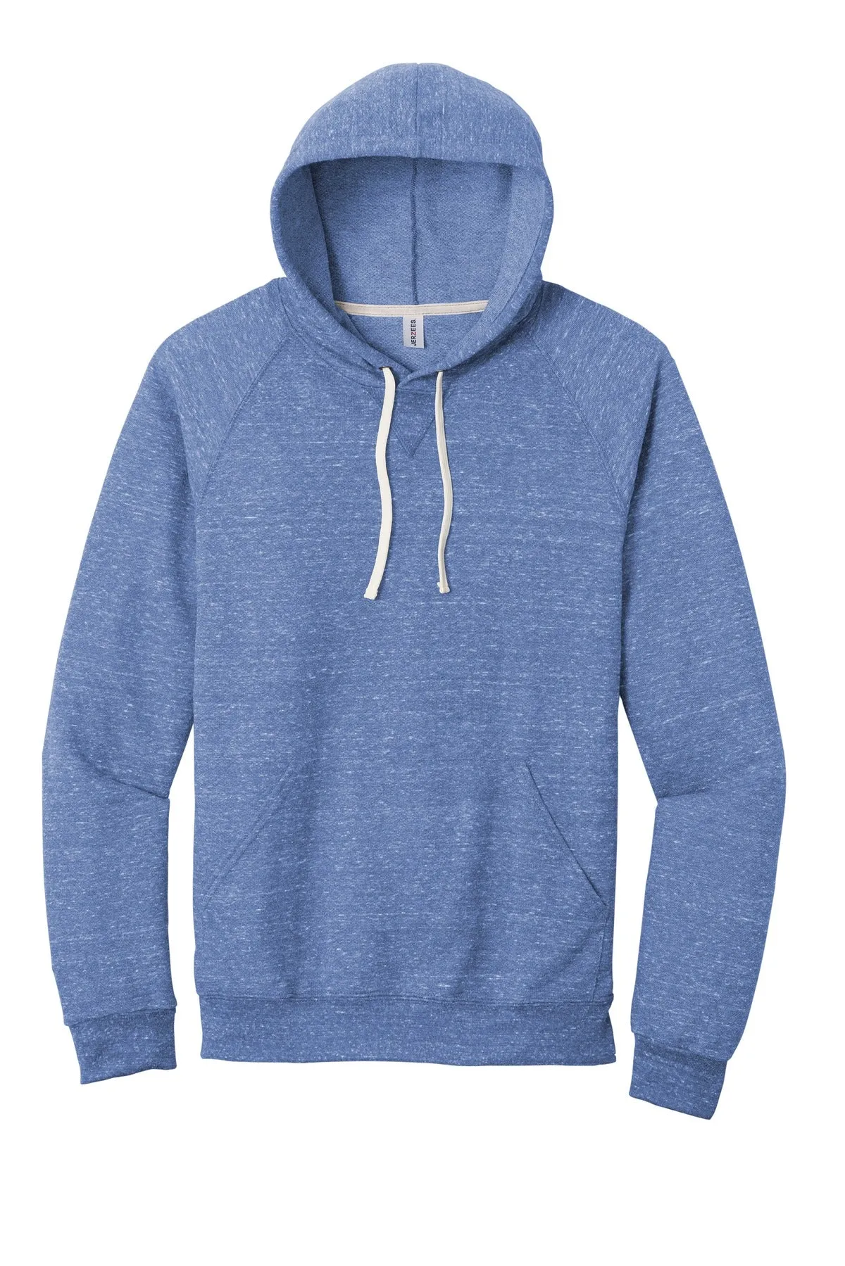 Jerzees  Snow Heather French Terry Raglan Hoodie 90M Royal