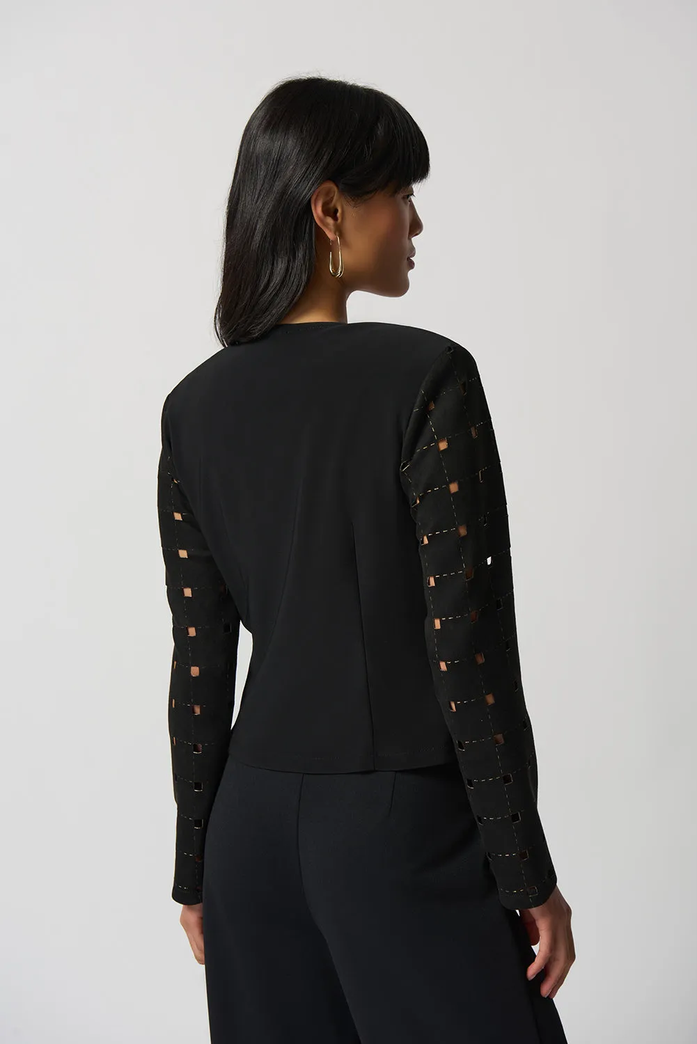 Joseph Ribkoff Leatherette and Suede Jacket Jr233291