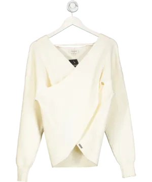 Jovonna London Cream Anita Crossover Jumper UK S/M